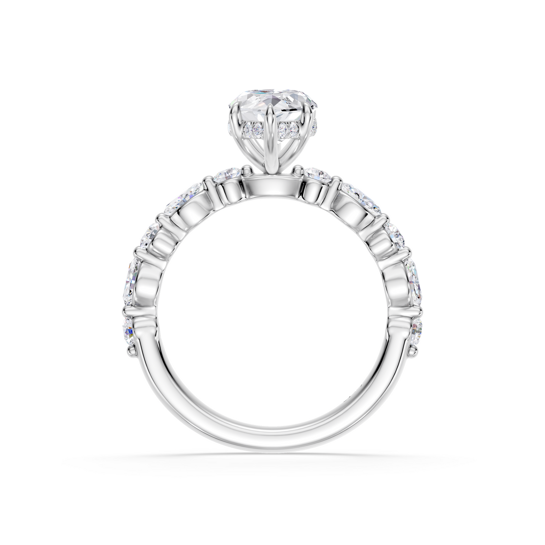 Stylish Lab Grown Diamond Engagement Ring