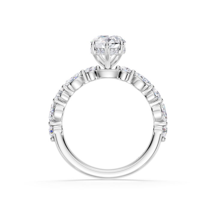 Stylish Lab Grown Diamond Engagement Ring
