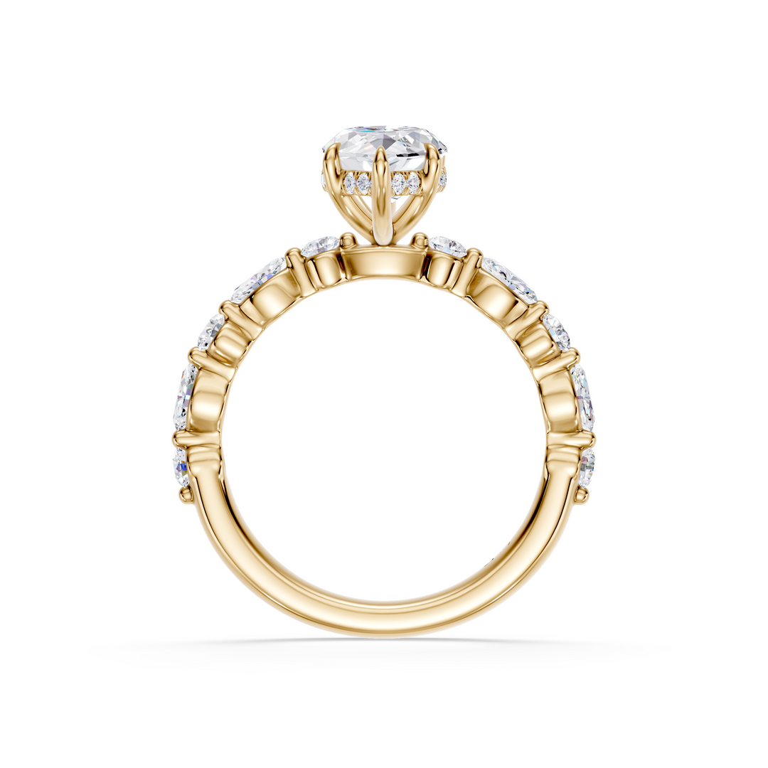 Stylish Lab Grown Diamond Engagement Ring