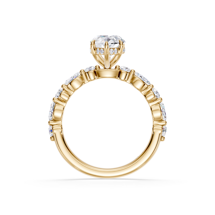 Stylish Lab Grown Diamond Engagement Ring