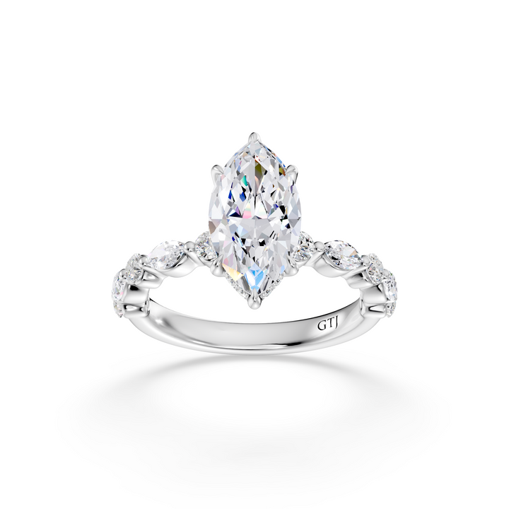 Stylish Lab Grown Diamond Engagement Ring