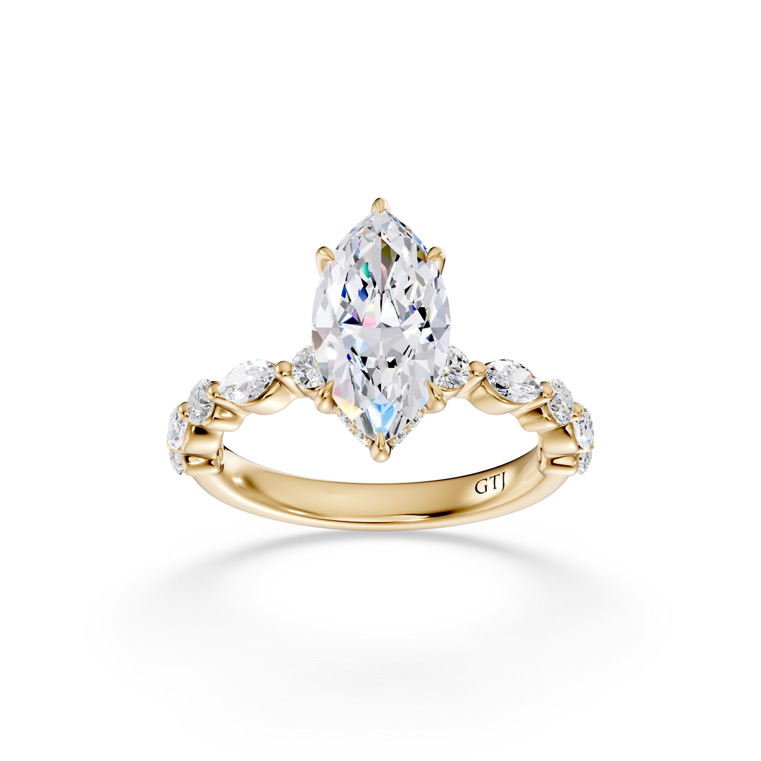 Stylish Lab Grown Diamond Engagement Ring