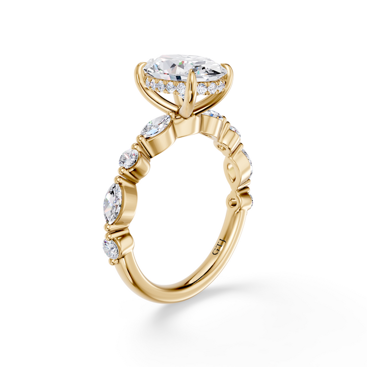 Stylish Lab Grown Diamond Engagement Ring