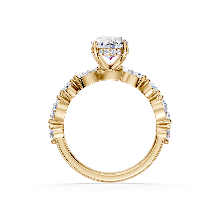 Stylish Lab Grown Diamond Engagement Ring