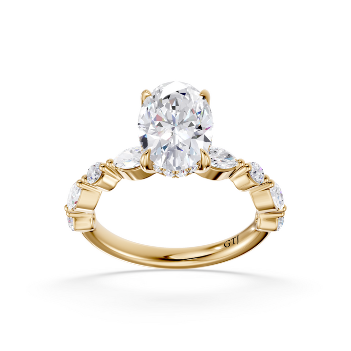 Stylish Lab Grown Diamond Engagement Ring