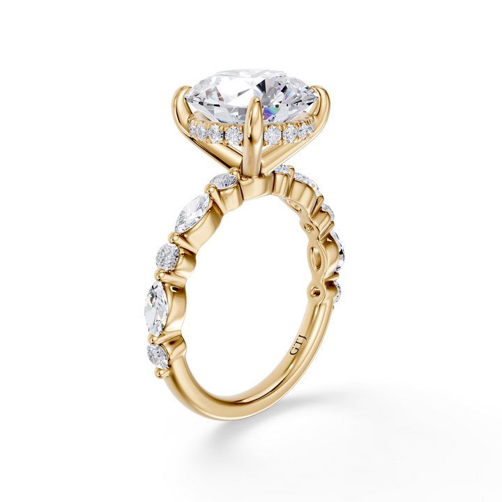 Stylish Lab Grown Diamond Engagement Ring