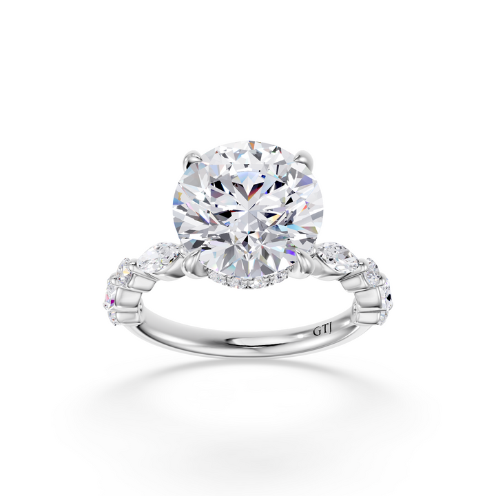Stylish Lab Grown Diamond Engagement Ring