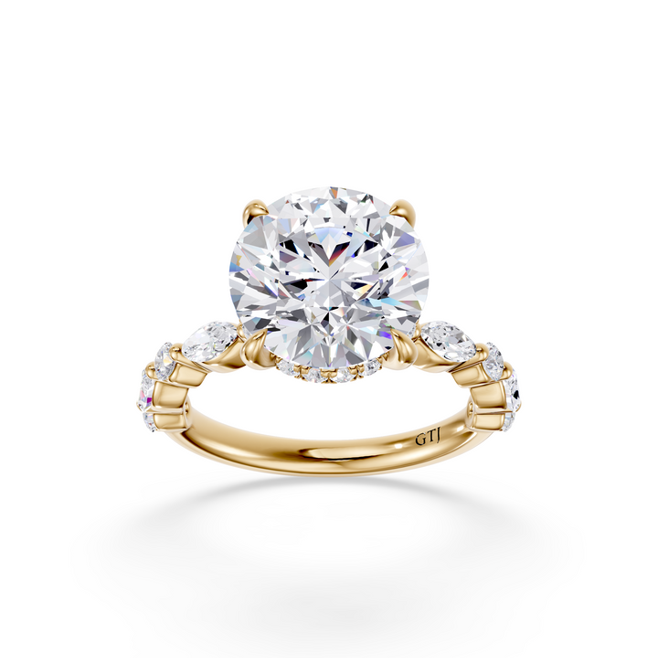 Stylish Lab Grown Diamond Engagement Ring