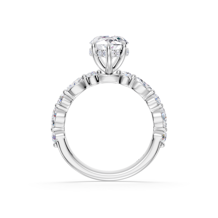 Stylish Lab Grown Diamond Engagement Ring