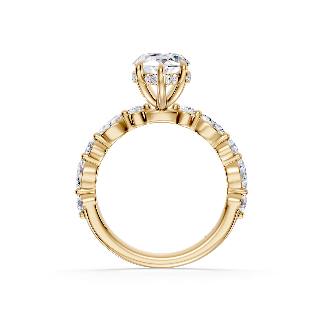 Stylish Lab Grown Diamond Engagement Ring