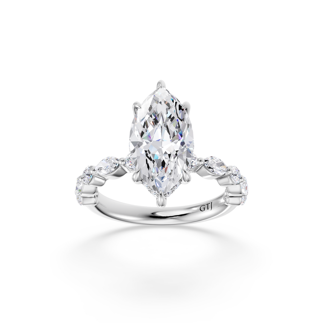 Stylish Lab Grown Diamond Engagement Ring