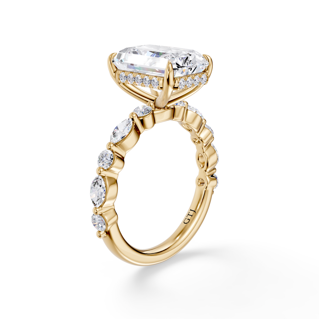 Stylish Lab Grown Diamond Engagement Ring