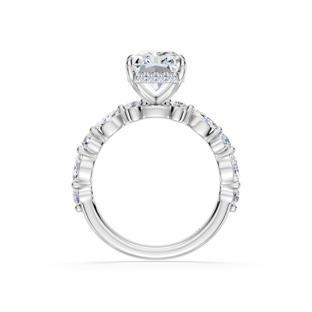 Stylish Lab Grown Diamond Engagement Ring