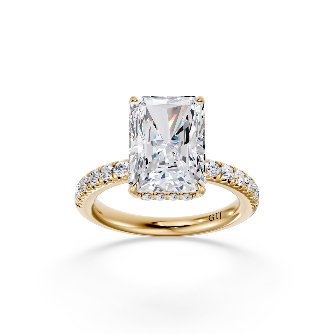 Pavé Lab Grown Diamond Engagement Ring