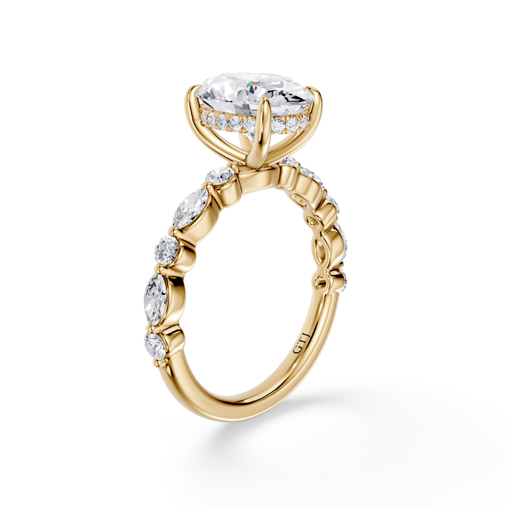 Stylish Lab Grown Diamond Engagement Ring