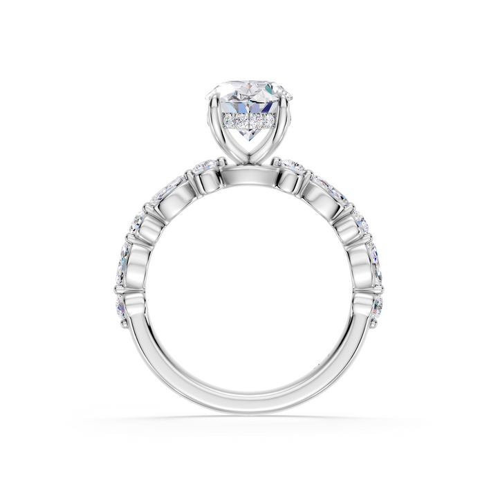 Stylish Lab Grown Diamond Engagement Ring