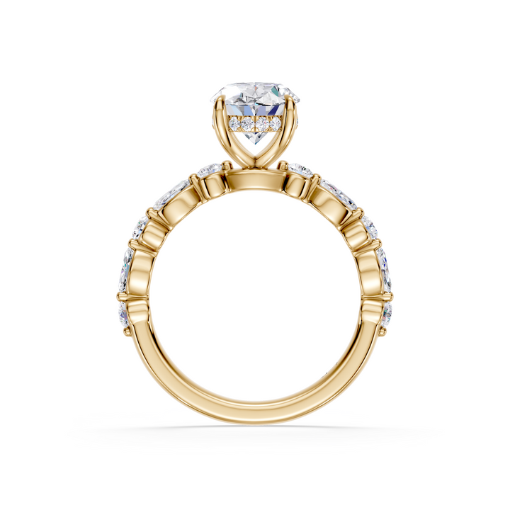 Stylish Lab Grown Diamond Engagement Ring