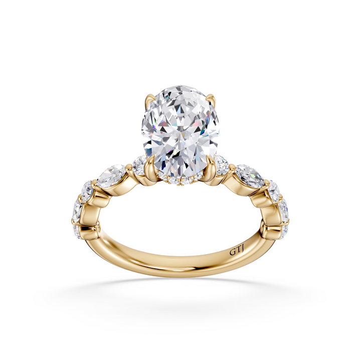 Stylish Lab Grown Diamond Engagement Ring