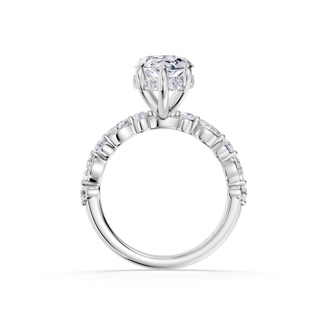 Stylish Lab Grown Diamond Engagement Ring