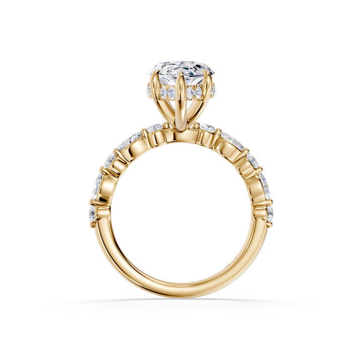 Stylish Lab Grown Diamond Engagement Ring