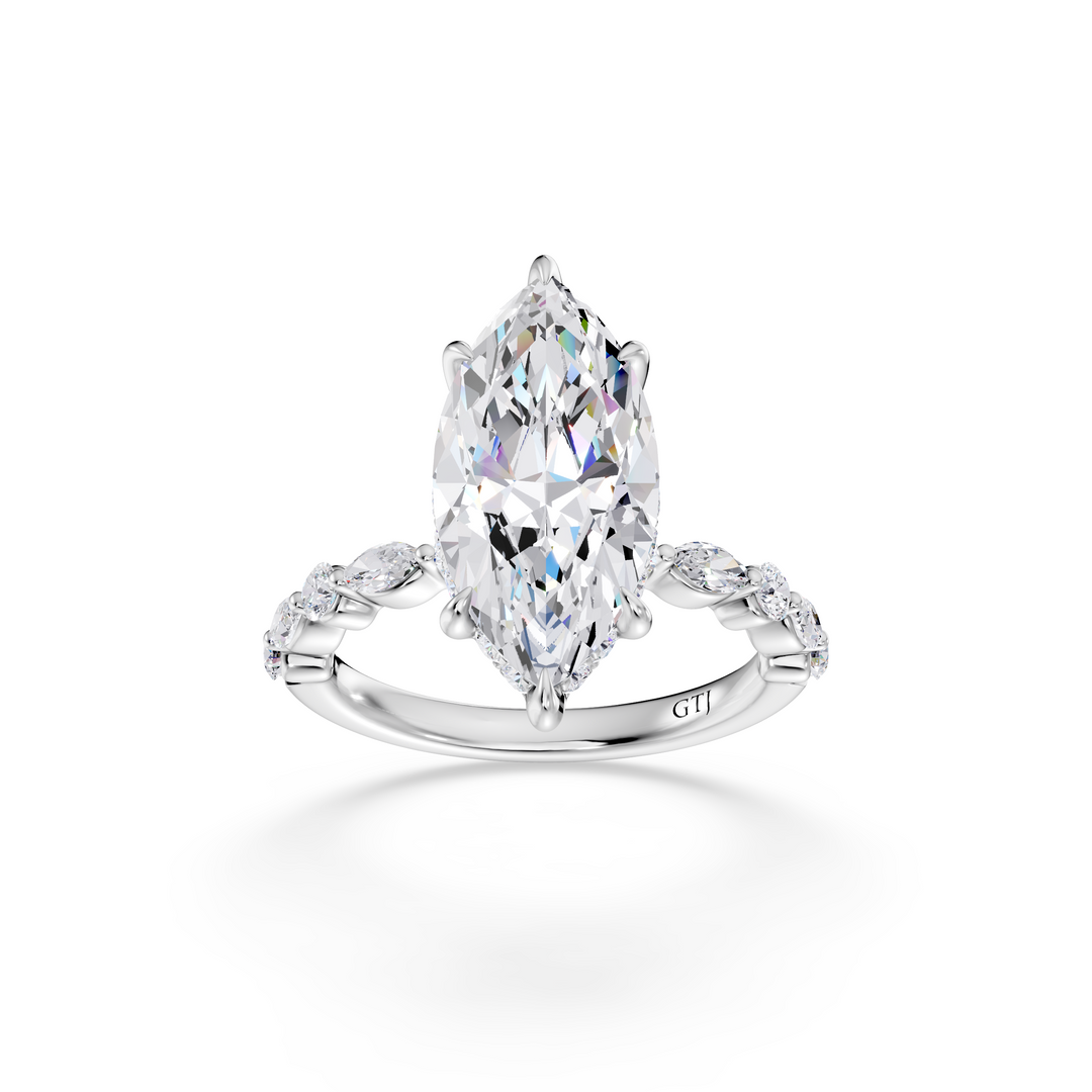 Stylish Lab Grown Diamond Engagement Ring
