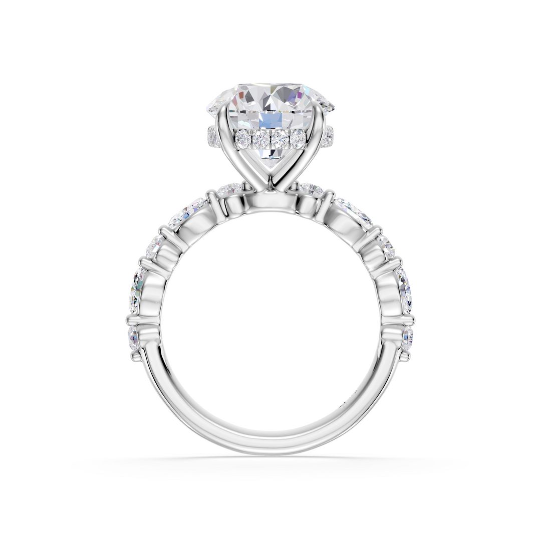Stylish Lab Grown Diamond Engagement Ring
