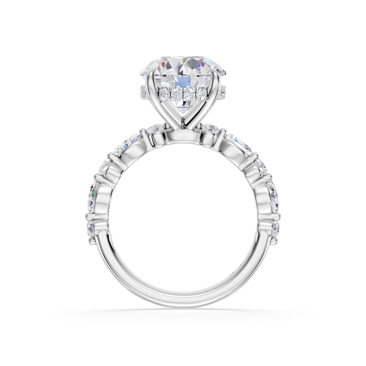 Stylish Lab Grown Diamond Engagement Ring