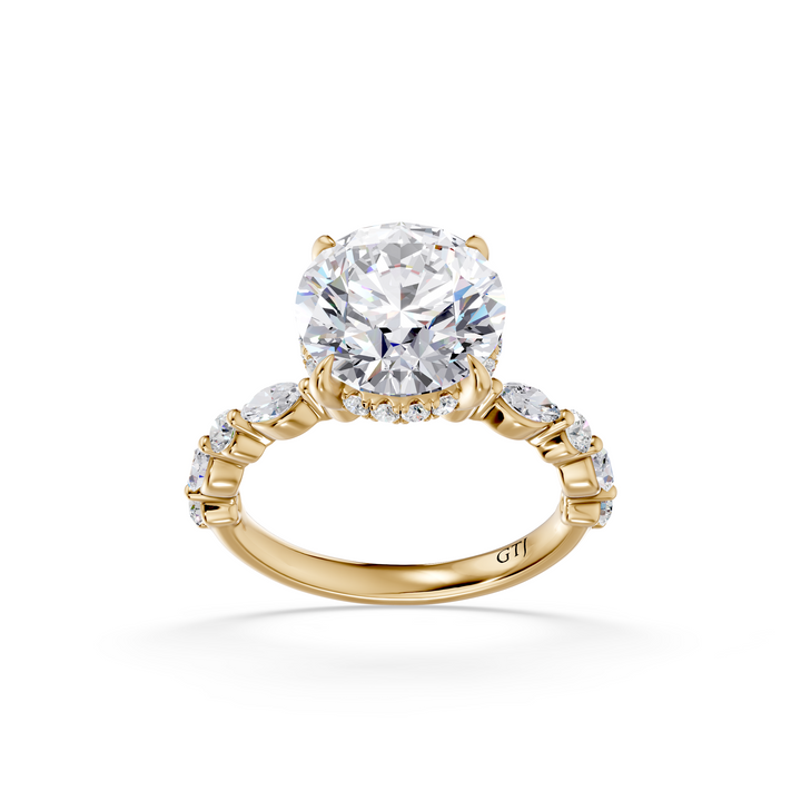 Stylish Lab Grown Diamond Engagement Ring
