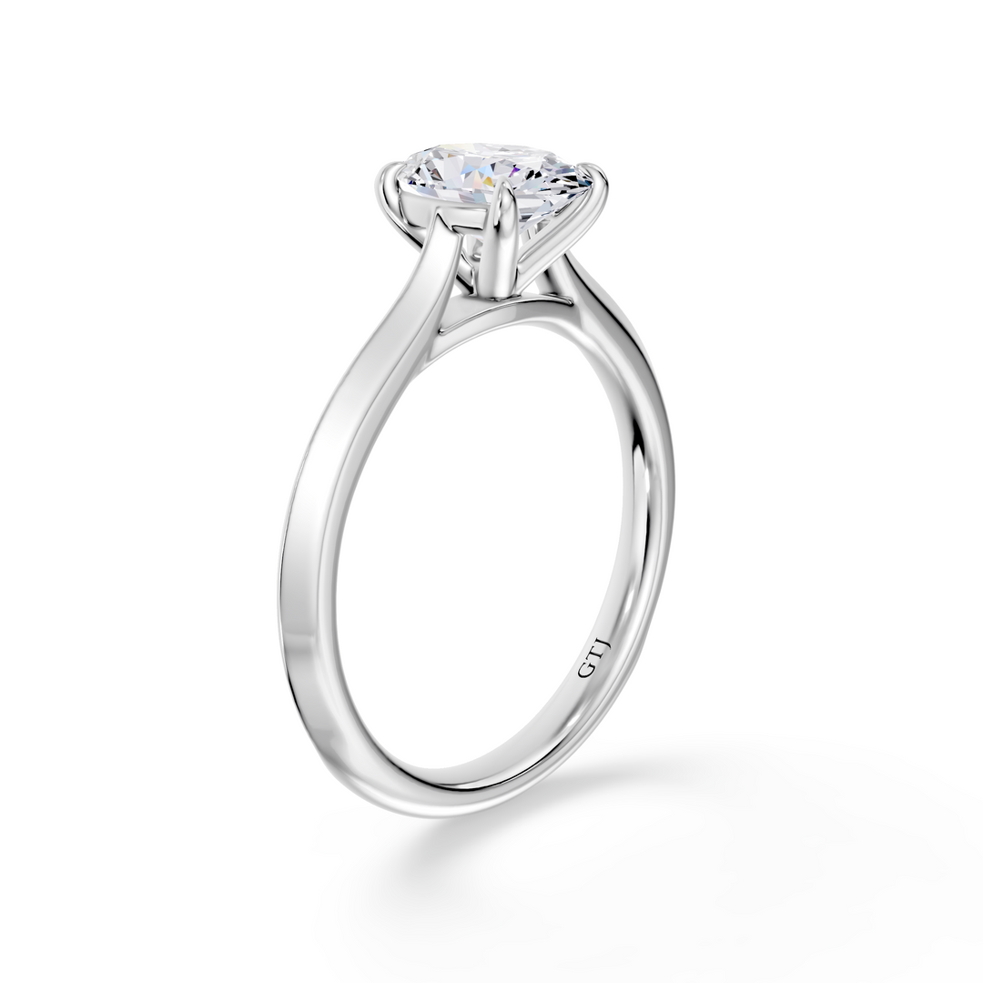 Classic Solitaire Lab Grown Diamond Engagement Ring