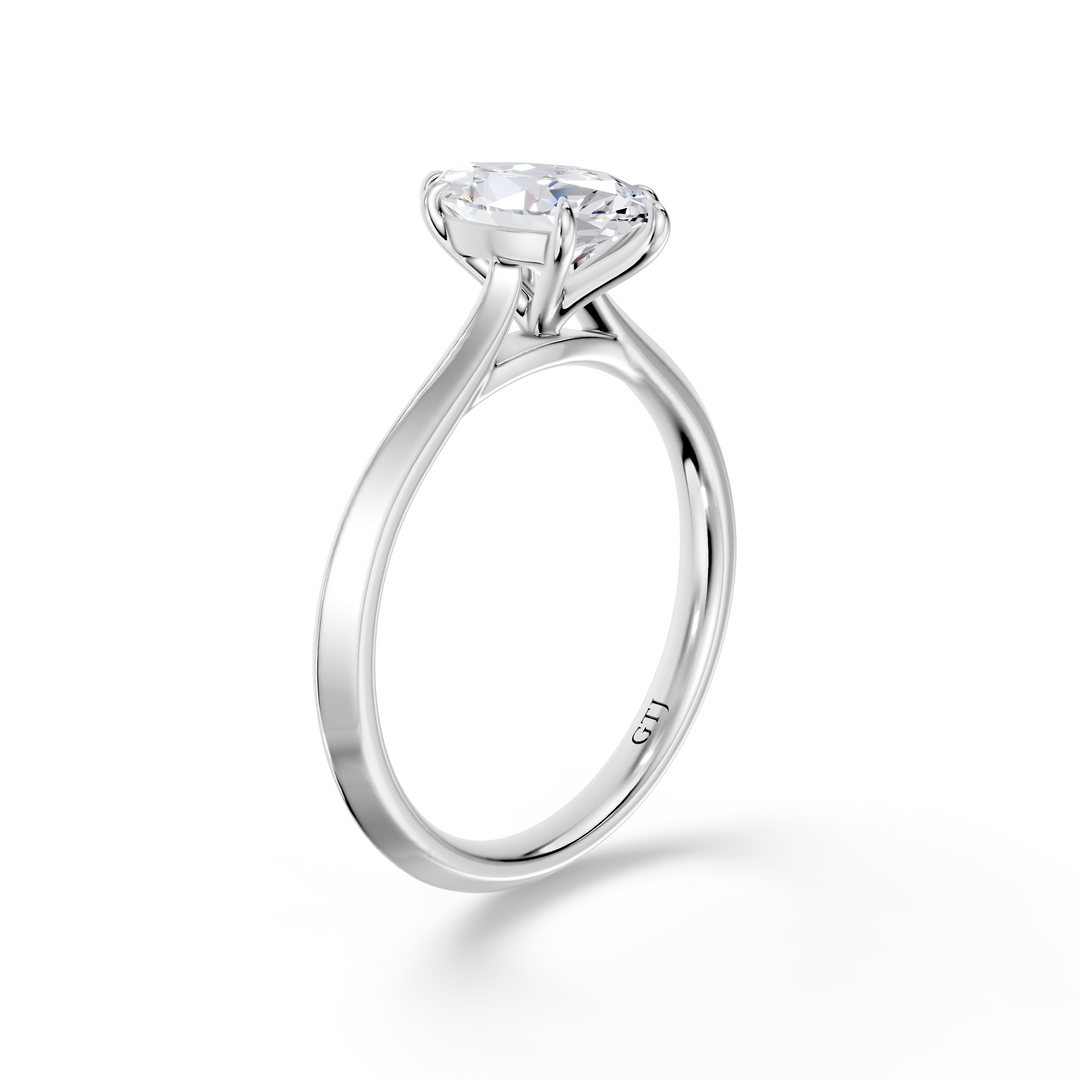 Classic Solitaire Lab Grown Diamond Engagement Ring