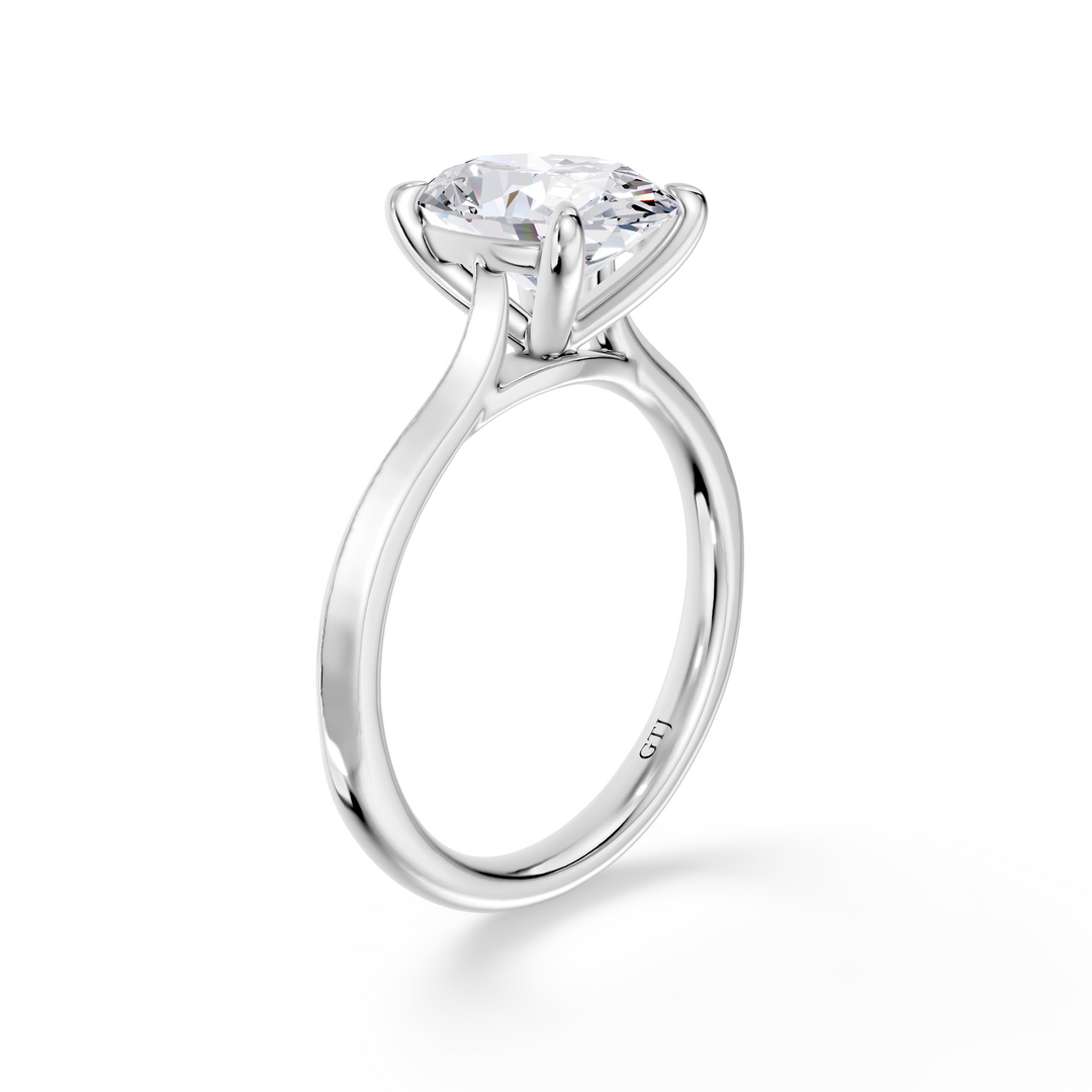 Classic Solitaire Lab Grown Diamond Engagement Ring