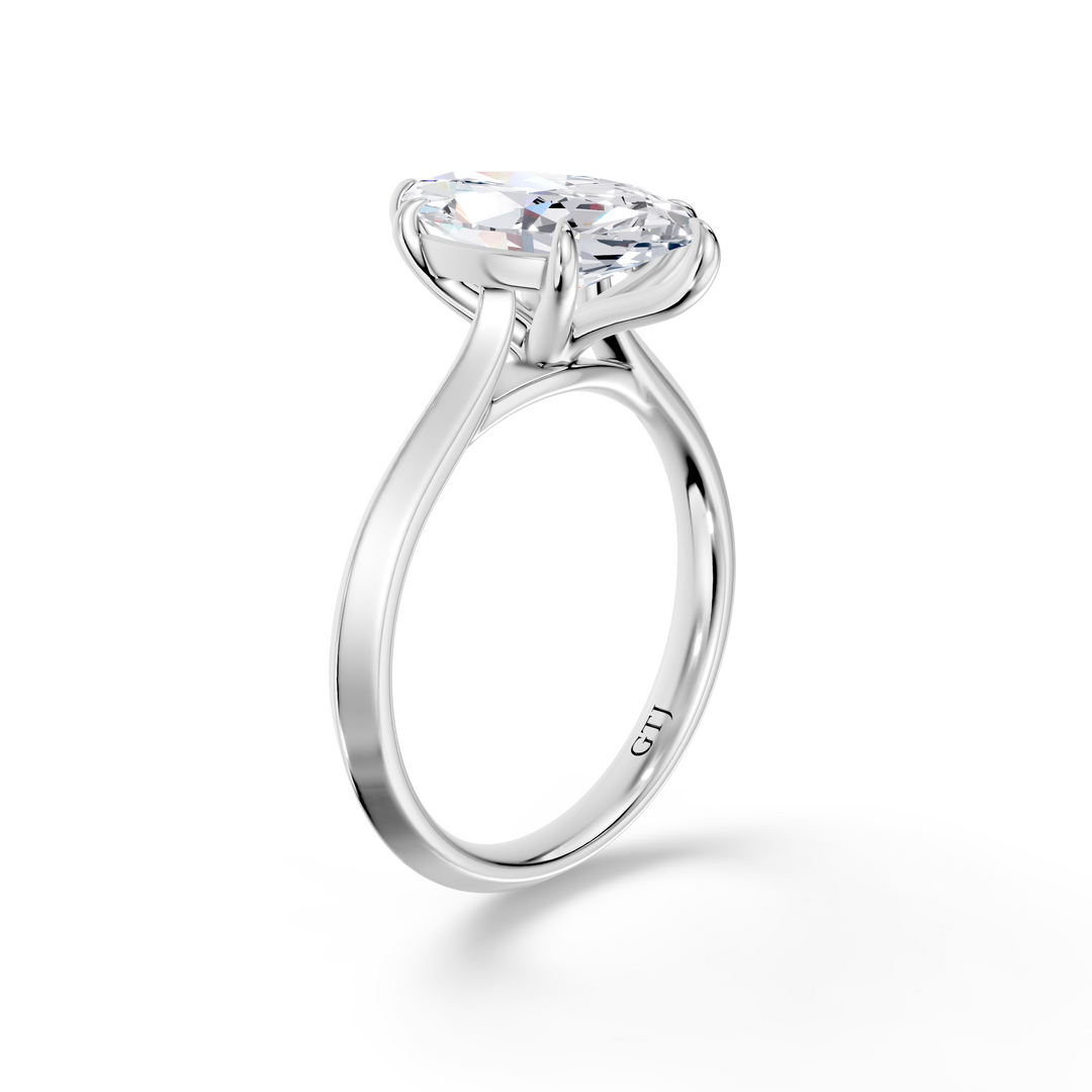 Classic Solitaire Lab Grown Diamond Engagement Ring