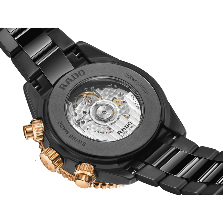 Rado Captain Cook High-Tech Ceramic Automatic Chronograph 43 mm R32190153 open case back