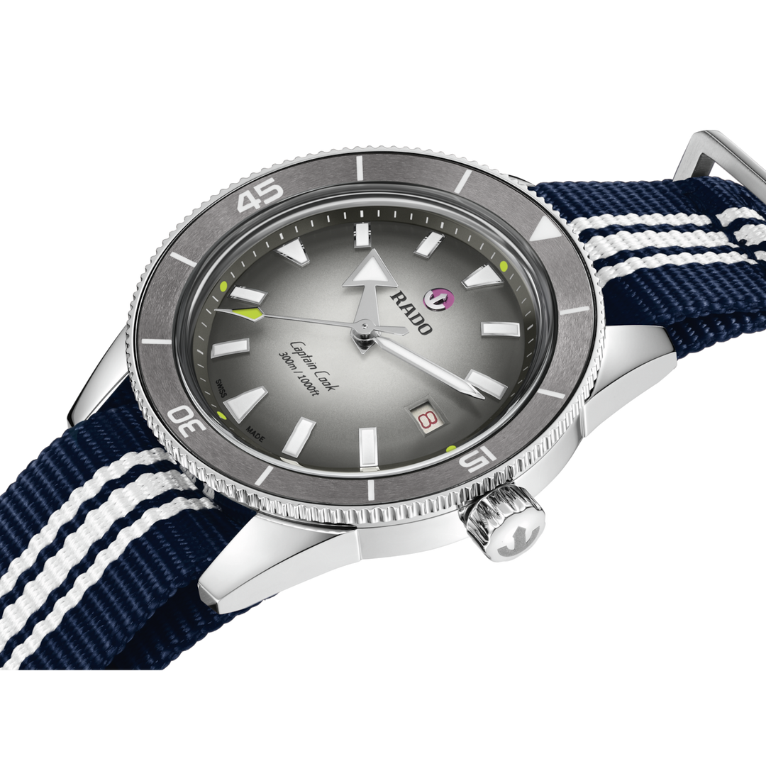 Rado Captain Cook X Tennis Limited Edition 39 mm R32222108 nato blue 