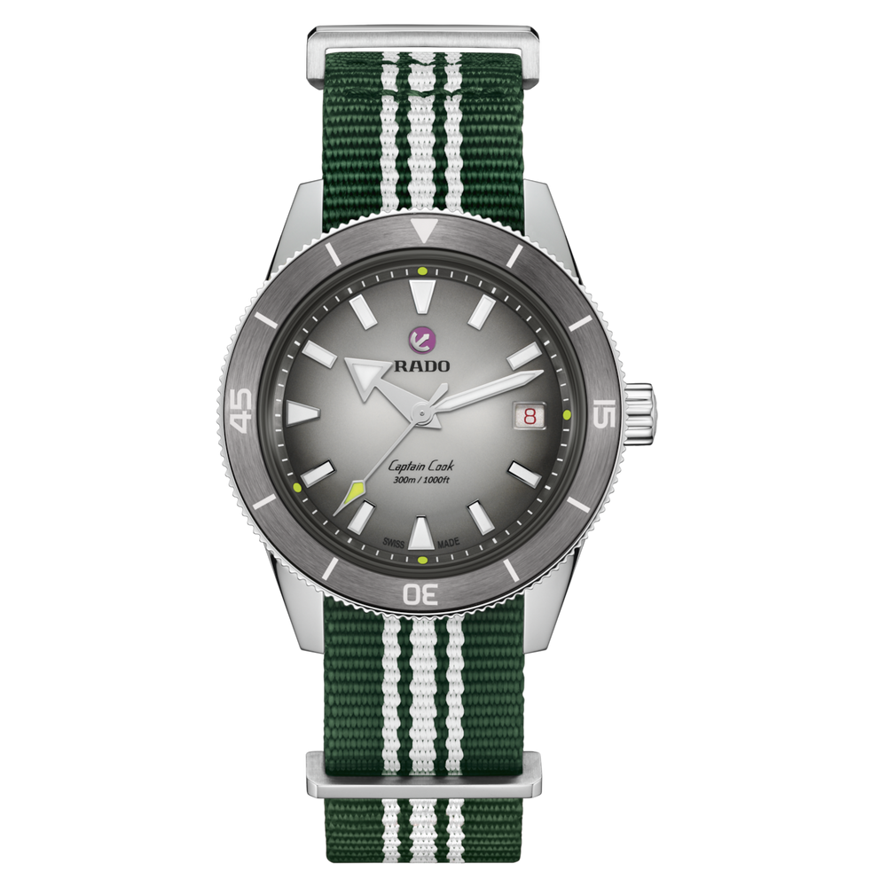 Rado Captain Cook X Tennis Limited Edition 39 mm R32222108 front nato