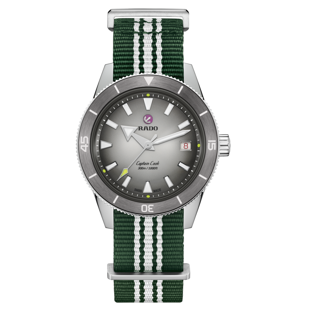 Rado Captain Cook X Tennis Limited Edition 39 mm R32222108 front nato