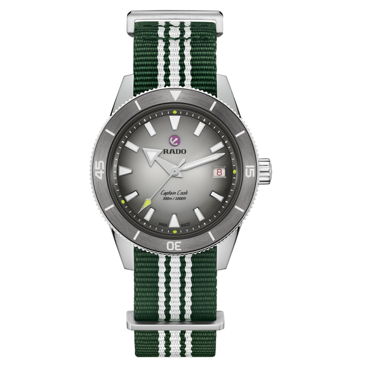 Rado Captain Cook X Tennis Limited Edition 39 mm R32222108 front nato