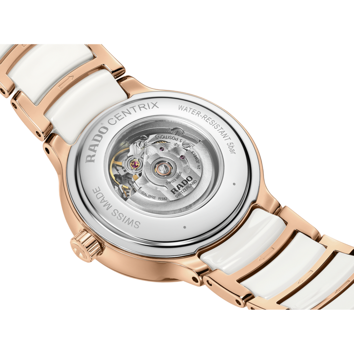 Rado Centrix Automatic Diamonds 30.5 mm R30019744 Open case back