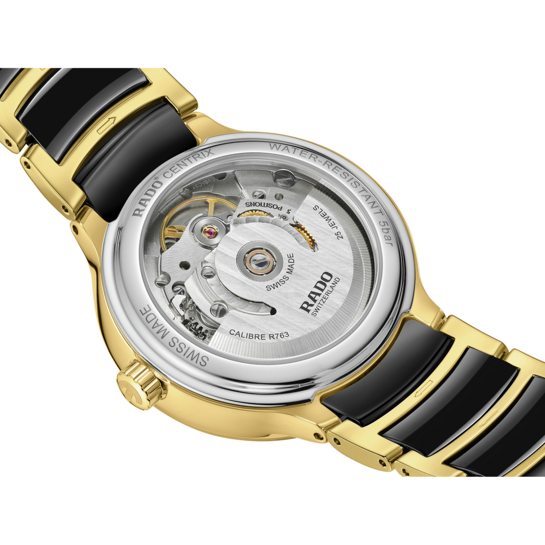 Rado Centrix Automatic Diamonds 35 mm R30032742 solid case back