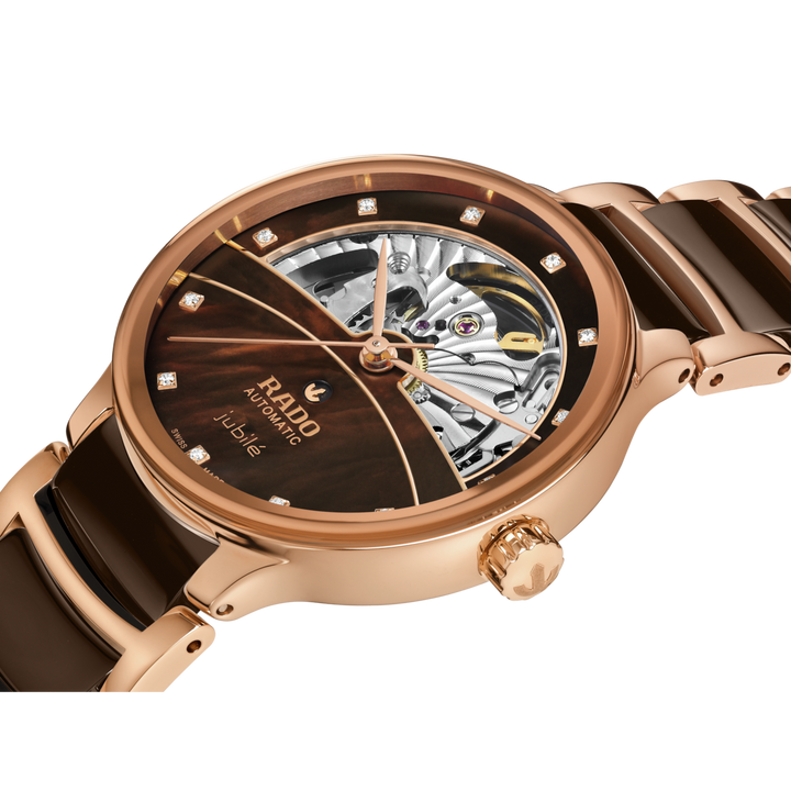 Rado Centrix Automatic Diamonds Open Heart 35 mm R30029902 side view