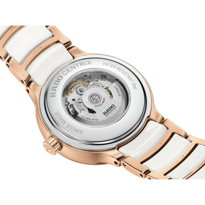 Rado Centrix Automatic Diamonds Open Heart 35 mm R30029922 open case back