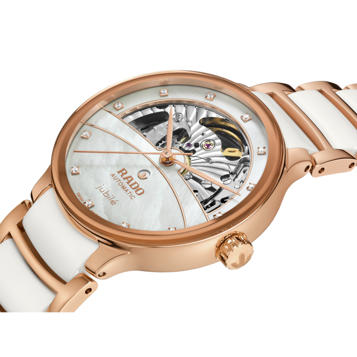 Rado Centrix Automatic Diamonds Open Heart 35 mm R30029922 side view