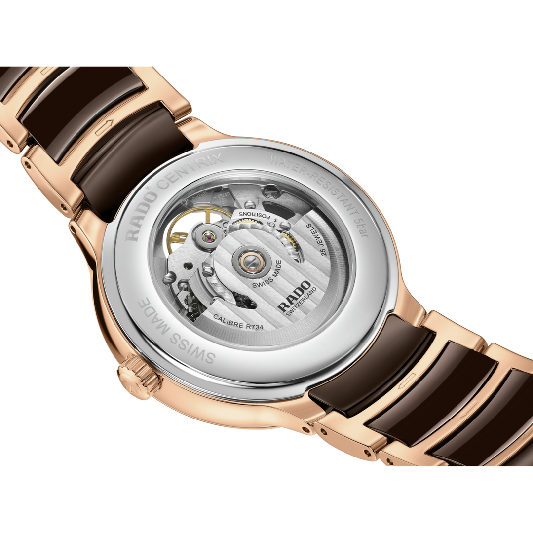 Rado Centrix Automatic Diamonds Open Heart 39.5 mm R30028902 open case