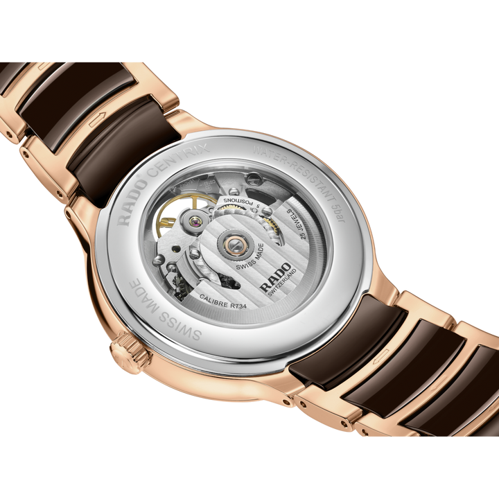 Rado Centrix Automatic Diamonds Open Heart 39.5 mm R30028902 open case