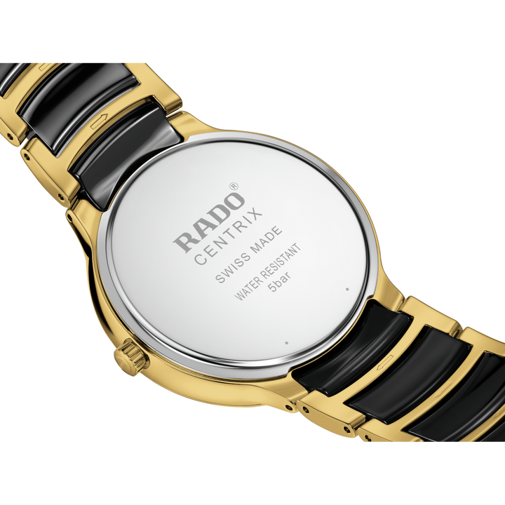Rado Centrix Quartz 39.5 mm R30022152 solid case back