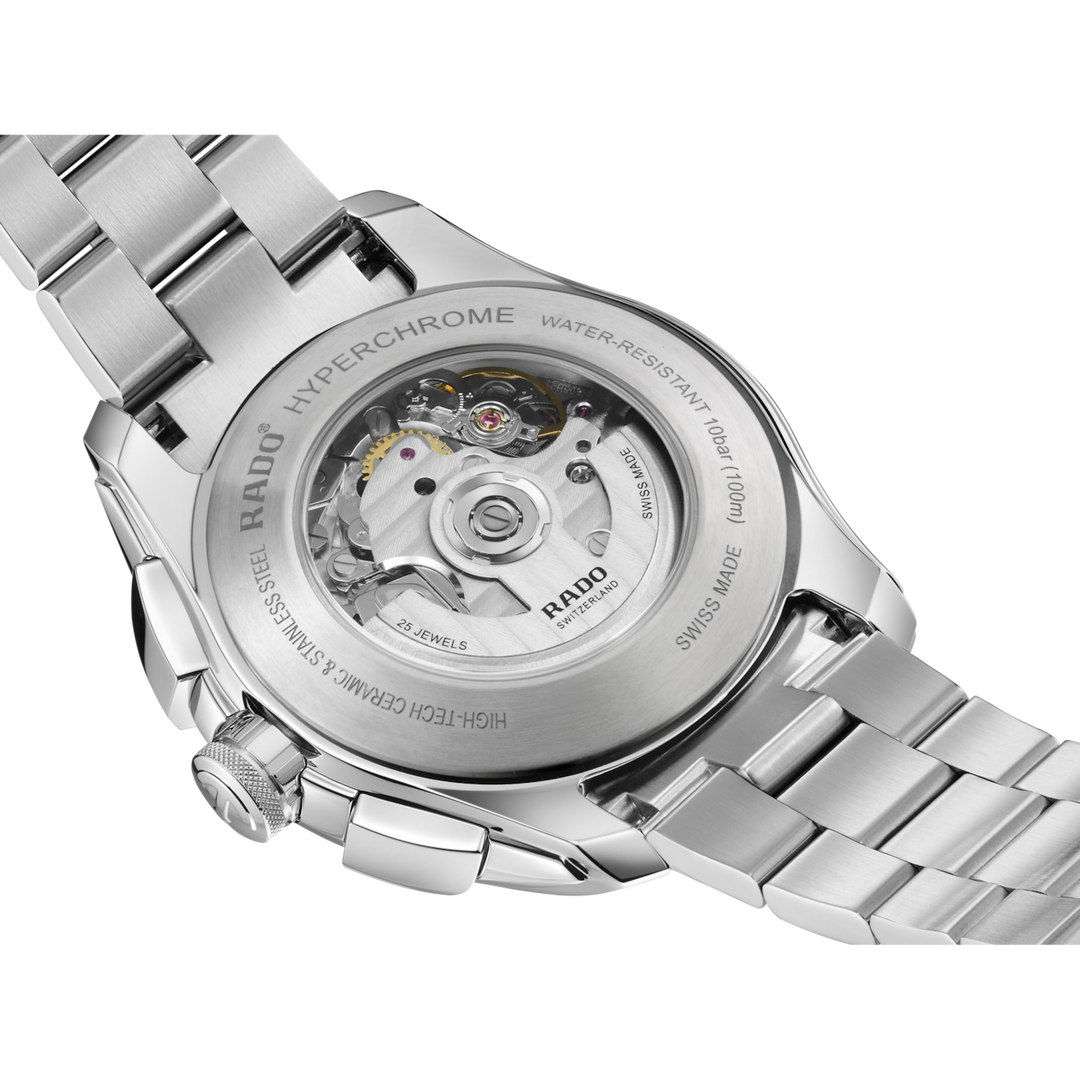 Rado HyperChrome Automatic Chronograph 44.0 mm R32042013 open case back