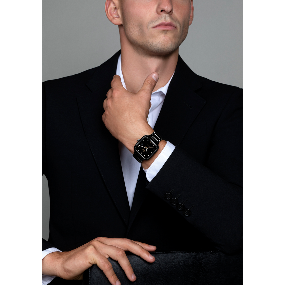 Rado True Square Automatic Diamonds 38 mm R27078702 wrist 2