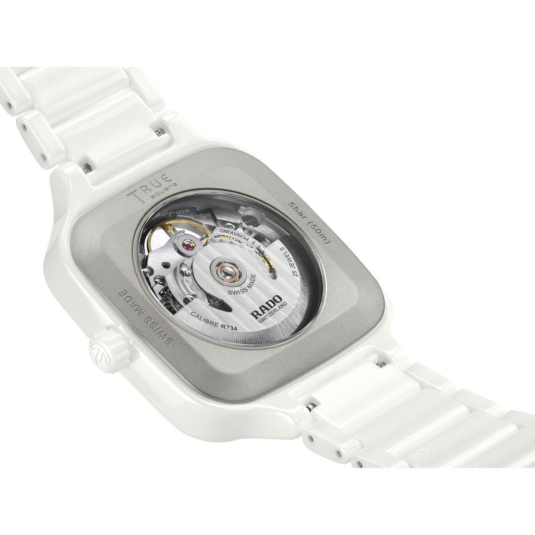 Rado True Square Automatic Open Heart 38 mm R27073712 open case back