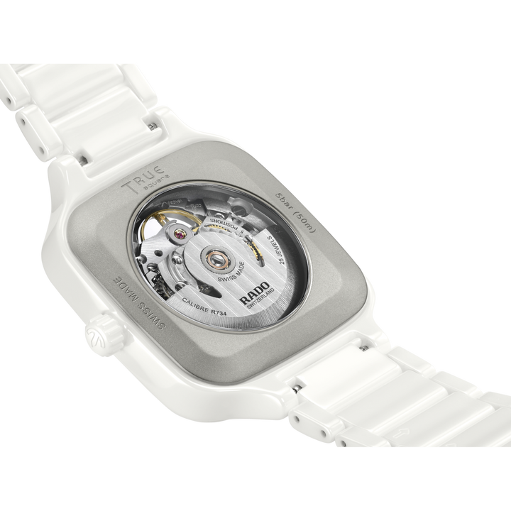 Rado True Square Automatic Open Heart 38 mm R27073712 open case back