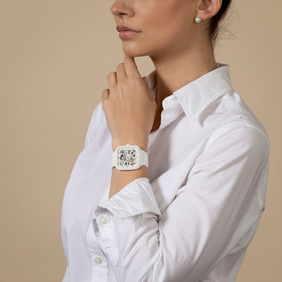 Rado True Square Automatic Open Heart 38 mm R27073712 wrist 2